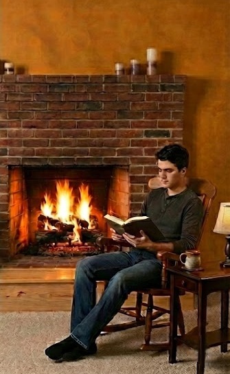 Cozy Fireplace Scene 4